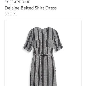 Skies are Blue Delaine Belted Shirt Dress Sitchfix